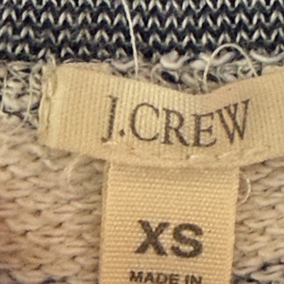 JCREW STRIPED PULLOVER, NAVY/CREAM Size XS - Picture 8 of 8